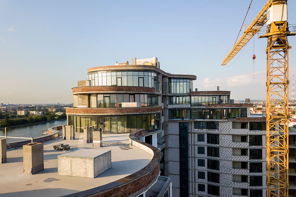 Modern building complex